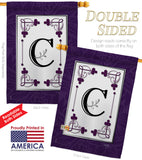 Classic C Initial - Simply Beauty Interests Vertical Impressions Decorative Flags HG130003 Made In USA