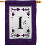Classic I Initial - Simply Beauty Interests Vertical Impressions Decorative Flags HG130009 Made In USA
