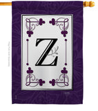 Classic Z Initial - Simply Beauty Interests Vertical Impressions Decorative Flags HG130026 Made In USA