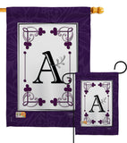 Classic A Initial - Simply Beauty Interests Vertical Impressions Decorative Flags HG130001 Made In USA