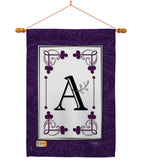 Classic A Initial - Simply Beauty Interests Vertical Impressions Decorative Flags HG130001 Made In USA