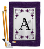 Classic A Initial - Simply Beauty Interests Vertical Impressions Decorative Flags HG130001 Made In USA