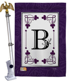 Classic B Initial - Simply Beauty Interests Vertical Impressions Decorative Flags HG130002 Made In USA