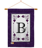 Classic B Initial - Simply Beauty Interests Vertical Impressions Decorative Flags HG130002 Made In USA