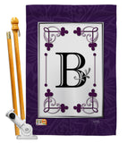 Classic B Initial - Simply Beauty Interests Vertical Impressions Decorative Flags HG130002 Made In USA