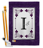 Classic I Initial - Simply Beauty Interests Vertical Impressions Decorative Flags HG130009 Made In USA