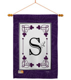 Classic S Initial - Simply Beauty Interests Vertical Impressions Decorative Flags HG130019 Made In USA