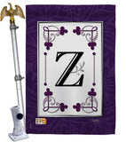 Classic Z Initial - Simply Beauty Interests Vertical Impressions Decorative Flags HG130026 Made In USA