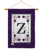 Classic Z Initial - Simply Beauty Interests Vertical Impressions Decorative Flags HG130026 Made In USA