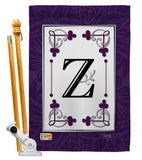 Classic Z Initial - Simply Beauty Interests Vertical Impressions Decorative Flags HG130026 Made In USA