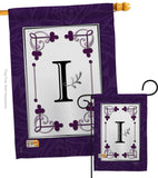 Classic I Initial - Simply Beauty Interests Vertical Impressions Decorative Flags HG130009 Made In USA