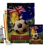 World Cup Australia - Sports Interests Vertical Impressions Decorative Flags HG190114 Made In USA