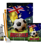 World Cup Australia - Sports Interests Vertical Impressions Decorative Flags HG190114 Made In USA