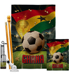 World Cup Ghana - Sports Interests Vertical Impressions Decorative Flags HG190126 Made In USA