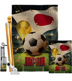 World Cup Japan - Sports Interests Vertical Impressions Decorative Flags HG190128 Made In USA