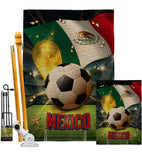 World Cup Mexico - Sports Interests Vertical Impressions Decorative Flags HG190129 Made In USA