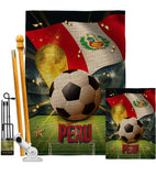 World Cup Peru - Sports Interests Vertical Impressions Decorative Flags HG190133 Made In USA