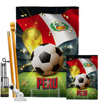 World Cup Peru - Sports Interests Vertical Impressions Decorative Flags HG190133 Made In USA