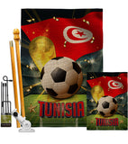 World Cup Tunisia - Sports Interests Vertical Impressions Decorative Flags HG190143 Made In USA