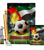 World Cup United Arab Emirates - Sports Interests Vertical Impressions Decorative Flags HG190145 Made In USA