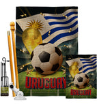 World Cup Uruguay - Sports Interests Vertical Impressions Decorative Flags HG190147 Made In USA