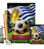 World Cup Uruguay - Sports Interests Vertical Impressions Decorative Flags HG190147 Made In USA