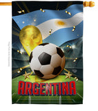 World Cup Argentina - Sports Interests Vertical Impressions Decorative Flags HG190113 Made In USA