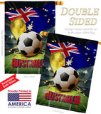 World Cup Australia - Sports Interests Vertical Impressions Decorative Flags HG190114 Made In USA