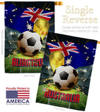 World Cup Australia - Sports Interests Vertical Impressions Decorative Flags HG190114 Made In USA