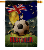 World Cup Australia - Sports Interests Vertical Impressions Decorative Flags HG190114 Made In USA