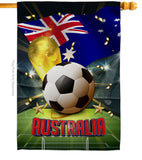 World Cup Australia - Sports Interests Vertical Impressions Decorative Flags HG190114 Made In USA