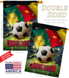 World Cup Cameroon - Sports Interests Vertical Impressions Decorative Flags HG190117 Made In USA