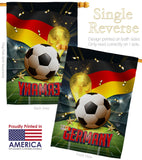 World Cup Germany - Sports Interests Vertical Impressions Decorative Flags HG190125 Made In USA