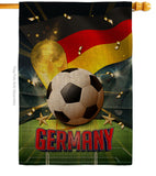 World Cup Germany - Sports Interests Vertical Impressions Decorative Flags HG190125 Made In USA