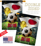 World Cup Japan - Sports Interests Vertical Impressions Decorative Flags HG190128 Made In USA