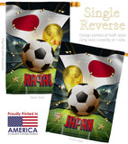 World Cup Japan - Sports Interests Vertical Impressions Decorative Flags HG190128 Made In USA