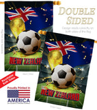 World Cup New Zealand - Sports Interests Vertical Impressions Decorative Flags HG190132 Made In USA