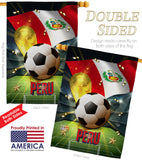 World Cup Peru - Sports Interests Vertical Impressions Decorative Flags HG190133 Made In USA