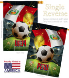 World Cup Peru - Sports Interests Vertical Impressions Decorative Flags HG190133 Made In USA