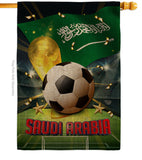 World Cup Saudi Arabia - Sports Interests Vertical Impressions Decorative Flags HG190137 Made In USA