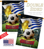 World Cup Uruguay - Sports Interests Vertical Impressions Decorative Flags HG190147 Made In USA