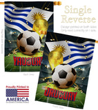 World Cup Uruguay - Sports Interests Vertical Impressions Decorative Flags HG190147 Made In USA