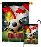 World Cup Canada - Sports Interests Vertical Impressions Decorative Flags HG190118 Made In USA