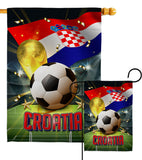 World Cup Croatia - Sports Interests Vertical Impressions Decorative Flags HG190120 Made In USA