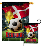 World Cup Denmark - Sports Interests Vertical Impressions Decorative Flags HG190121 Made In USA