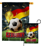 World Cup Germany - Sports Interests Vertical Impressions Decorative Flags HG190125 Made In USA