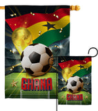 World Cup Ghana - Sports Interests Vertical Impressions Decorative Flags HG190126 Made In USA