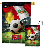 World Cup Peru - Sports Interests Vertical Impressions Decorative Flags HG190133 Made In USA