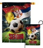 World Cup Serbia - Sports Interests Vertical Impressions Decorative Flags HG190139 Made In USA