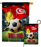 World Cup Tunisia - Sports Interests Vertical Impressions Decorative Flags HG190143 Made In USA